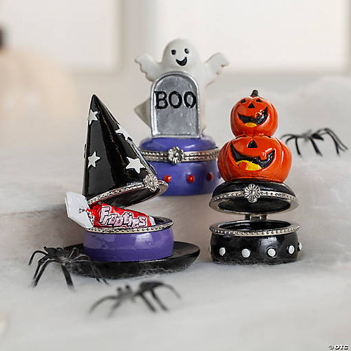 Halloween Hinged Boxes - 3 Pc.