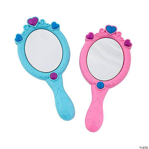 Handheld Princess Mirrors - 6 Pc.
