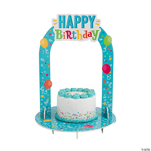 Happy Birthday Cake Arch