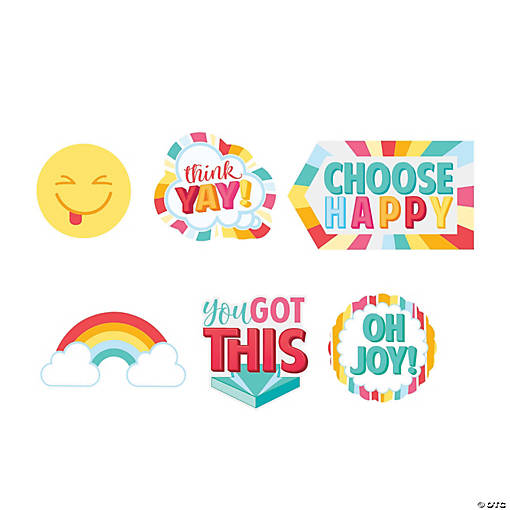 Happy Day Cutouts - 6 Pc.