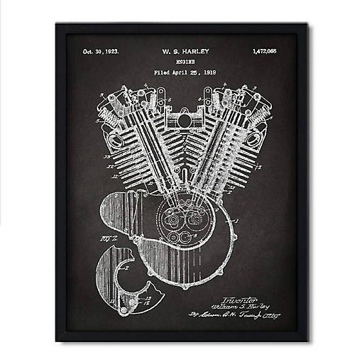 Harley Davidson Engine 1919 8.5x11in