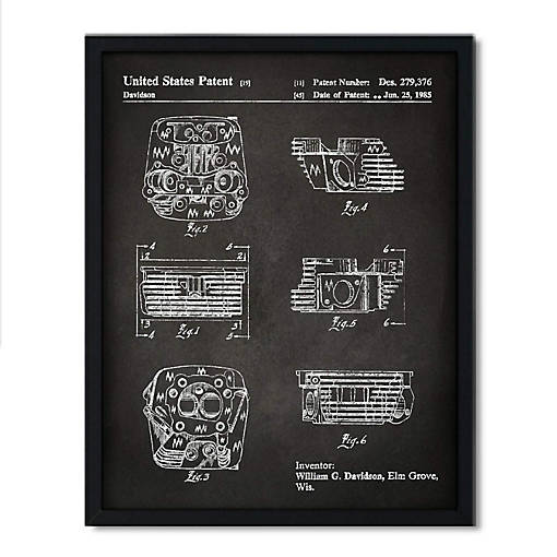 Harley Engine Head Patent 8.5x11in