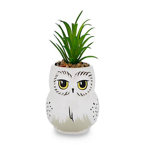 Harry Potter Hedwig 3-Inch Ceramic Mini Planter with Artificial Succulent