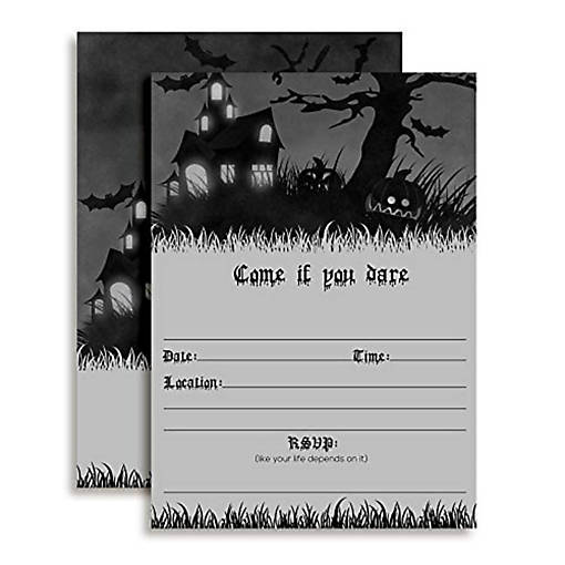Haunted House Invitation 40pc. by AmandaCreation