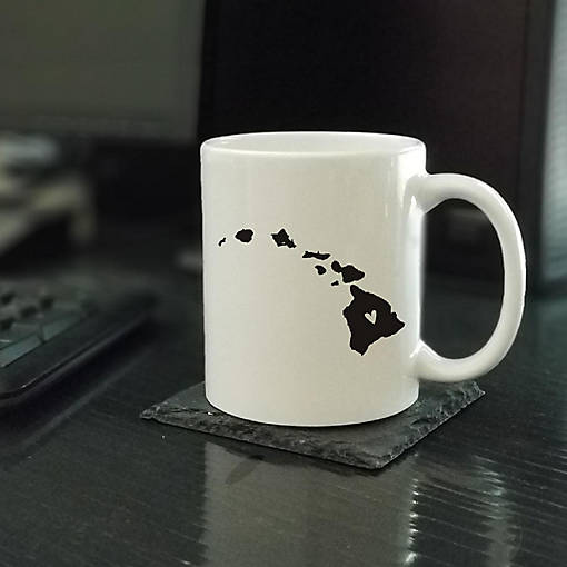 Hawaii State Heart Ceramic Mug