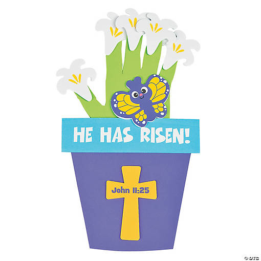 He Has Risen Handprint Craft Kit - Makes 12