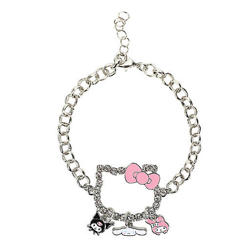 Hello Kitty Character Shape Bracelet With Three Character Charms