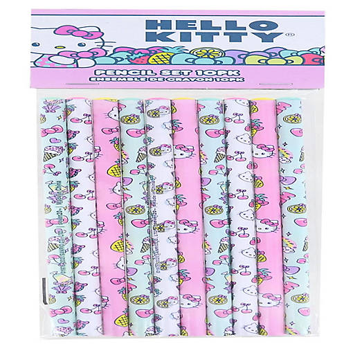 Hello Kitty Fruit 10 Piece Pencil Set