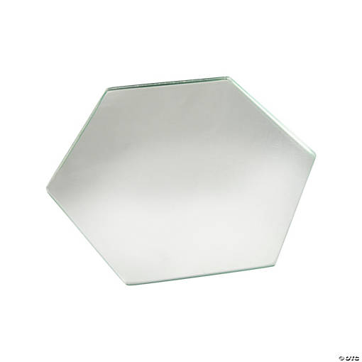Hexagon-Shaped Table Mirrors - 6 Pc.