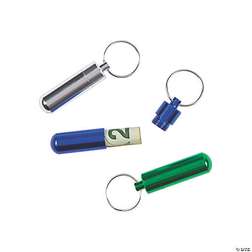 Hidden Cash Keychains - 6 Pc.