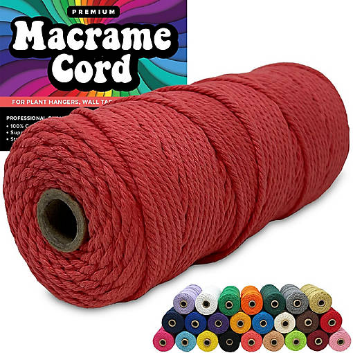 Hippie Crafter 100% Cotton Macrame 3mm Cord