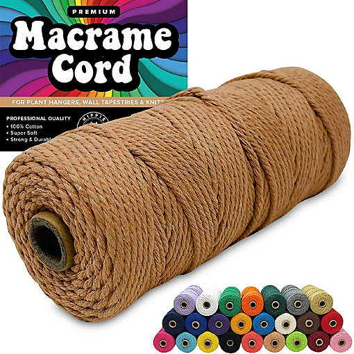 Hippie Crafter 100% Cotton Macrame 3mm Cord