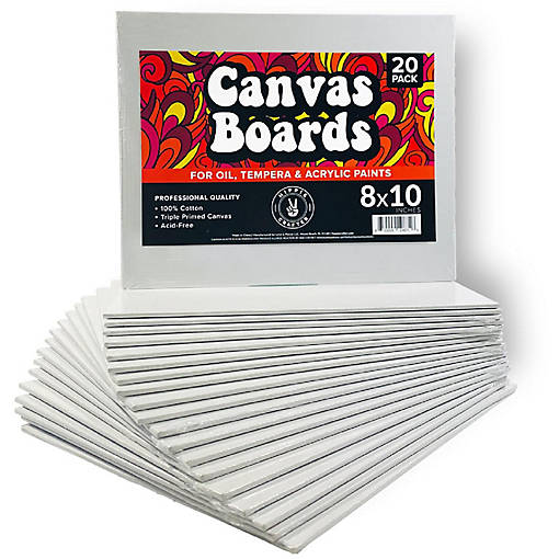 Hippie Crafter 20 Pk Canvas Boards