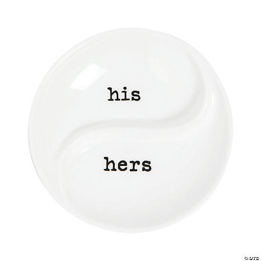 His &amp; Hers Ceramic Ring Dish