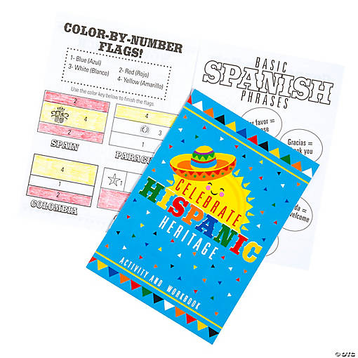 Hispanic Heritage Activity Books - 12 Pc.