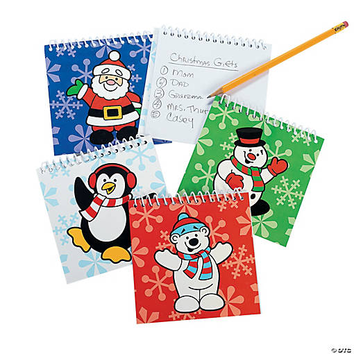 Holiday Spiral Notepads - 24 Pc.