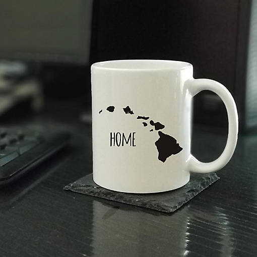 Home Hawaii Text Ceramic Mug