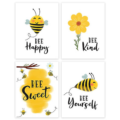 Honey Bee Bee Kind Bee 4Pack 8.5x11in