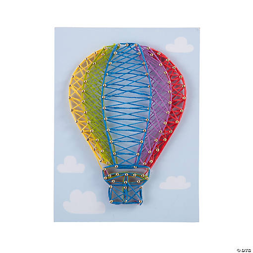Hot Air Balloon String Art Craft