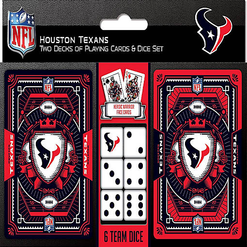 Houston Texans - 2-Pack Playing Cards &amp; Dice Set
