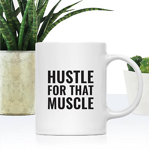 Hustle for Muscle Ceramic Mug