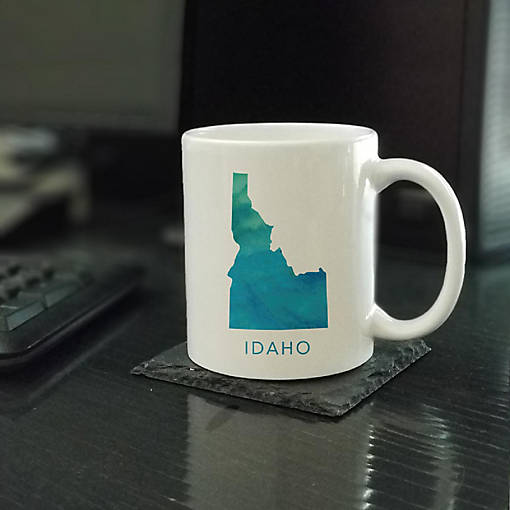Idaho Aqua Blue Water Ceramic Mug