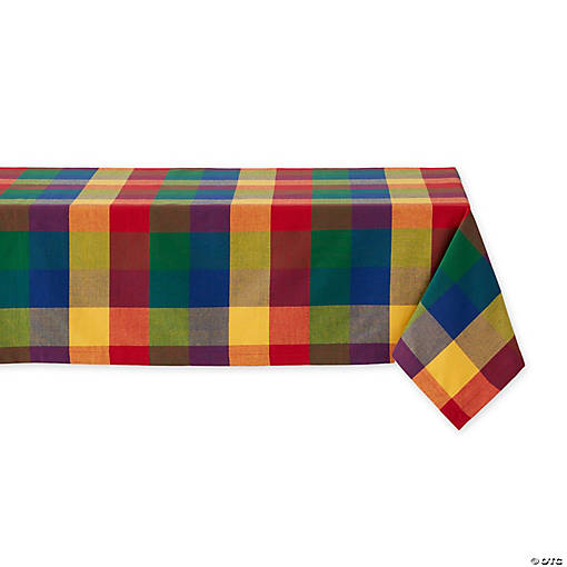 Indian Summer Check Tablecloth 52X52