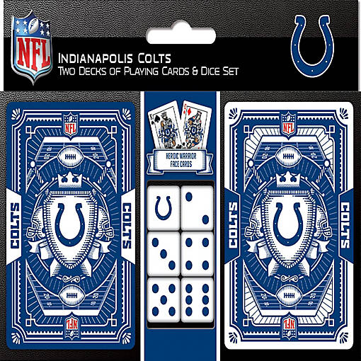 Indianapolis Colts - 2-Pack Playing Cards &amp; Dice Set