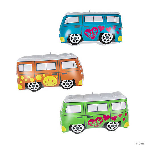 Inflatable Groovy Vans - 6 Pc.