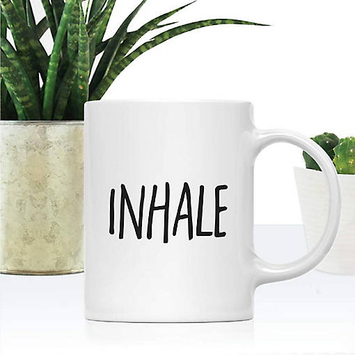 Inhale Yoga Ceramic Mug