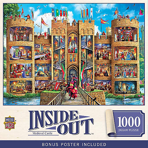 Inside Out - Medieval Castle 1000 Piece Jigsaw Puzzle