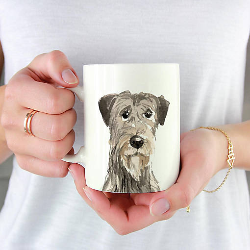 Irish Wolfhound Up Close Ceramic Mug