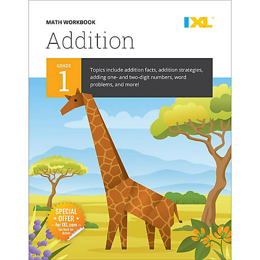 IXL Addition 1st Grade Math Workbook, First Grade Math Workbook Covering 1st Grade Math Word Problems, Addition Math Facts, and More, Math Workbook Grade 1