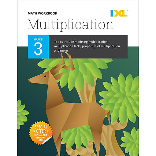 IXL Multiplication 3rd Grade Math Workbook, Covering Times Table Math Facts, Multiplication Properties, and More 3rd Grade Math, Math Workbook Grade 3