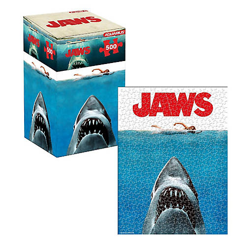 JAWS One Sheet 500 Piece Jigsaw Puzzle (Vertical Box)