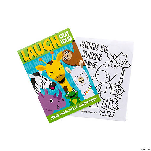 Jokes & Riddles Coloring Books - 12 Pc.