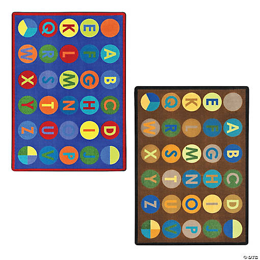 Joy Carpets Alpha-Dots Classroom Rug