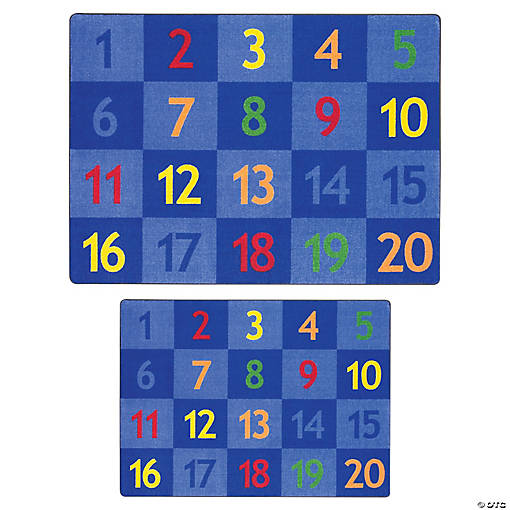 Joy Carpets Time To Count Classroom Rug