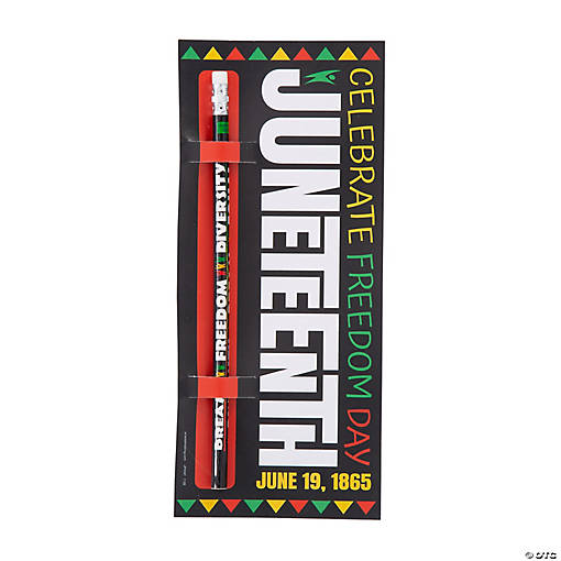 Juneteenth Cards with Pencils - 24 Pc.