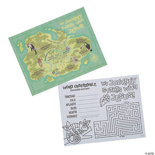 Jungle VBS Activity Maps - 24 Pc.