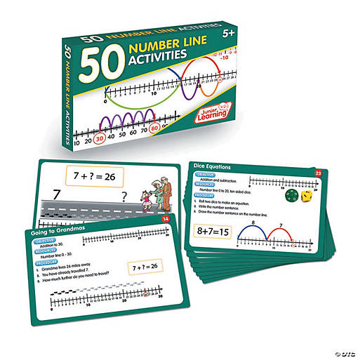 Junior Learning 50 Number Line Activities (Activity Cards Set)