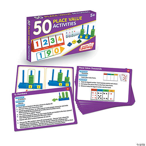 Junior Learning 50 Place Value Activities (Activity Cards Set)