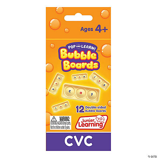 Junior Learning CVC Pop and Learn Bubble Boards