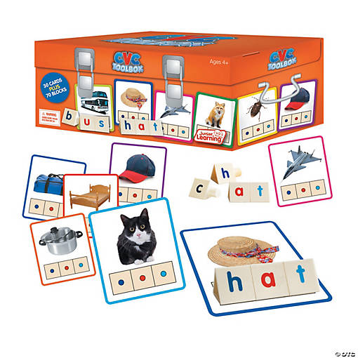Junior Learning CVC Toolbox Word Building Set