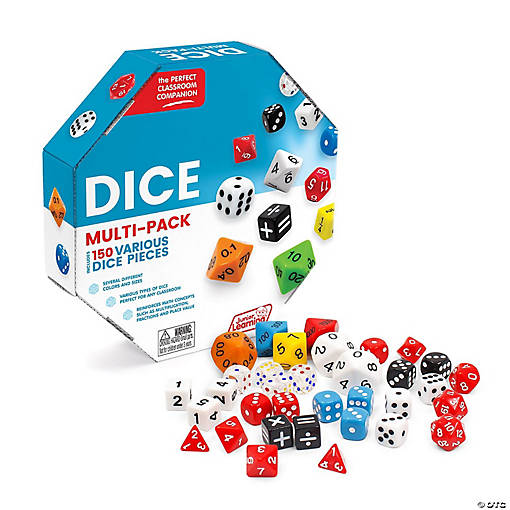 Junior Learning Dice Multi-Pack, 150 Pieces
