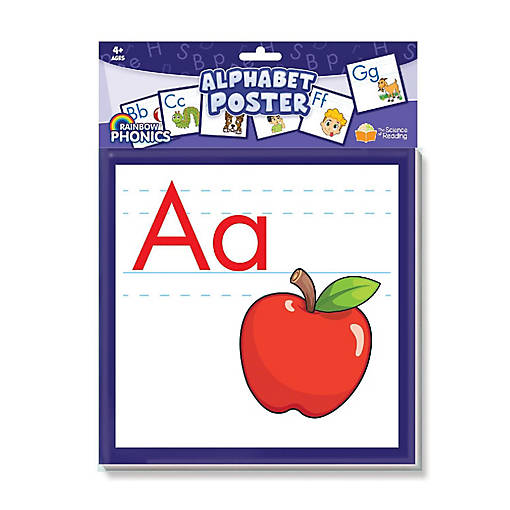 Junior Learning: Rainbow Phonics: Alphabet Poster -Ages 4+