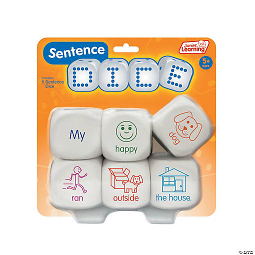 Junior Learning Sentence Dice, 6 per pack