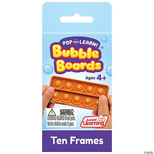 Junior Learning Ten Frames Pop and Learn Bubble Boards