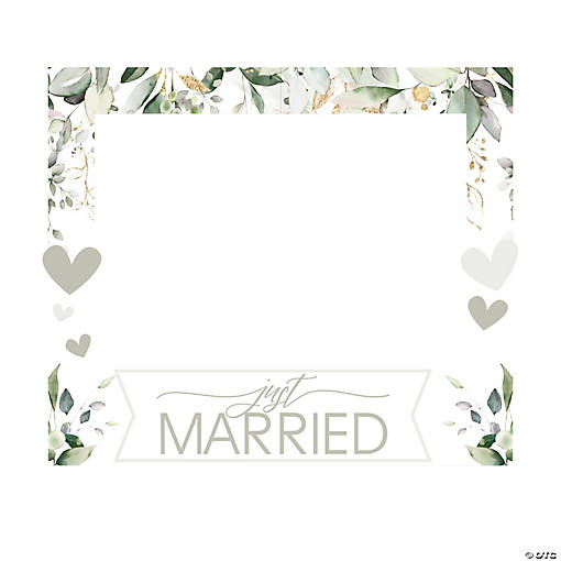 Just Married Photo Booth Frame