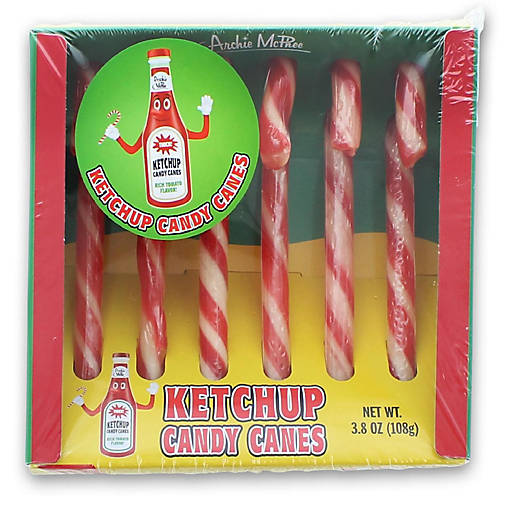 Ketchup Flavored Candy Canes  6 Piece Gift Set